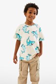 Thumbnail T-shirt med hajar | Beige | Barn | Kappahl