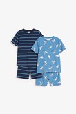 Thumbnail 2-pk. kortermede pyjamaser | Blå | Barn | Kappahl