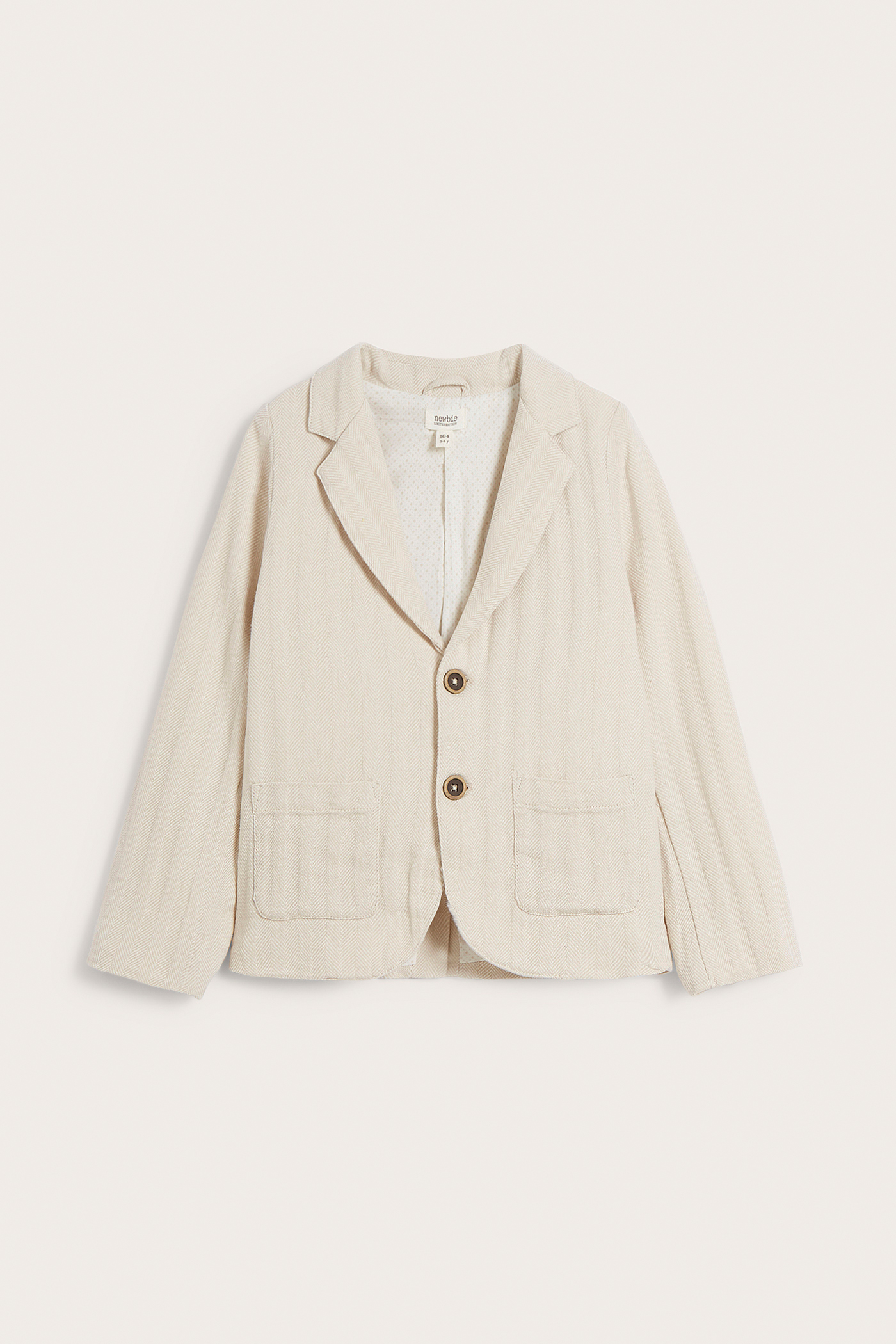 Randig kavaj | Offwhite | Barn | Newbie