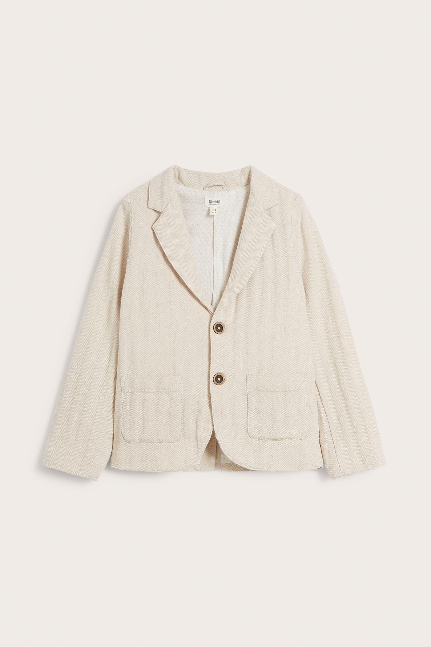 Randig kavaj | Offwhite | Barn | Newbie