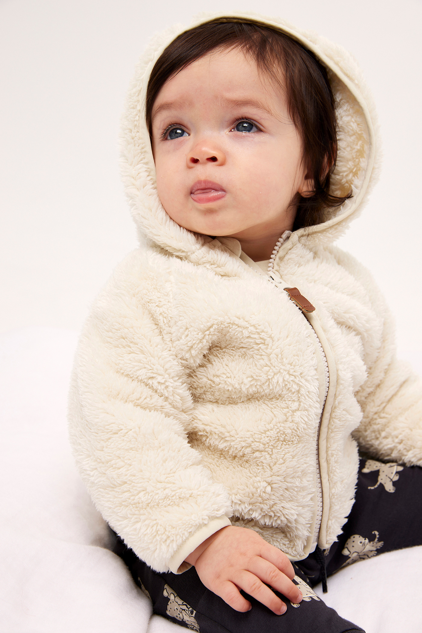 Kurtka Z Pluszowego Futerka Dla Niemowl t Jasnobe owy B kurtka-z-pluszowego-futerka-dla-niemowl-t-jasnobe-owy-b