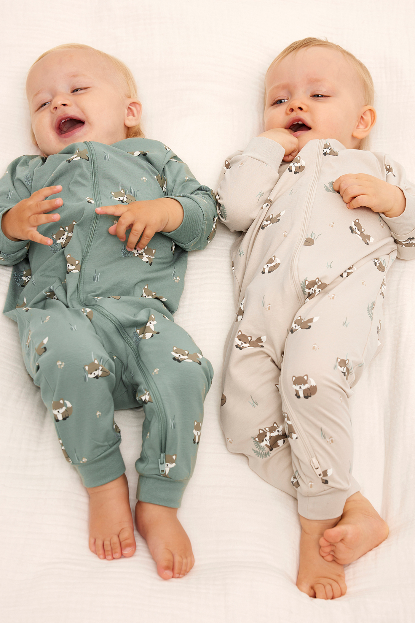 Mönstrad pyjamas 2-pack baby