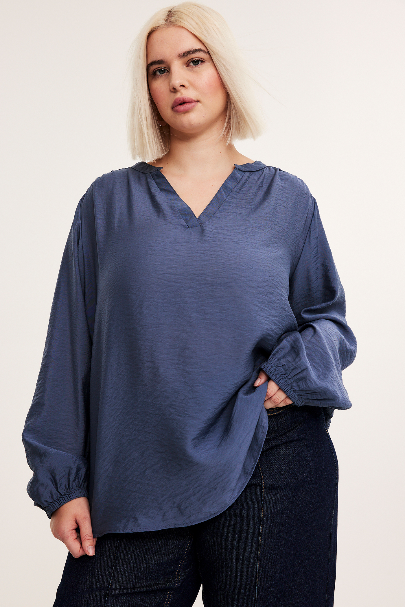 PIECES dam blus PCNATALIE - Bellwether Blue main image 1