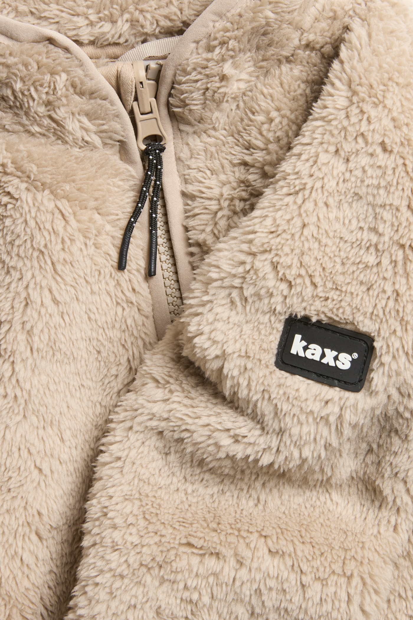 【ラルガ】 Bluza z pluszowego polaru zip-in / zip-off Kaxs | Beżowy | Dziecko