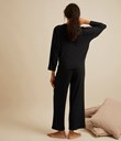 Thumbnail Neulepusero Loungewear | Musta | Naiset | Kappahl