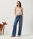Thumbnail Jeans wide fit | Blå | Dame | Kappahl