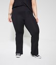 Thumbnail Tricot pants bootcut fit | Black | Woman | Kappahl