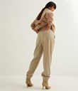 Thumbnail Spodnie z imitacji skóry - Brązowy - Woman - Kappahl