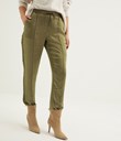 Thumbnail Trousers with side stripes - Green - Woman - Kappahl