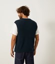 Thumbnail Knitted vest | Blue | Men | Kappahl