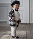 Thumbnail Argyle patterned cardigan | Black | Kids | Kappahl
