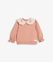 Thumbnail Sweatshirt with frill | Pink | Kids | Kappahl