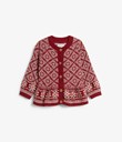 Thumbnail Żakardowy sweter z dzianiny | Czerwony | Dziecko | Kappahl