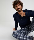 Thumbnail Spodnie od piżamy w kratę - Niebieski - Men - Kappahl