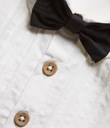 Thumbnail Body with bow tie | White | Kids | Kappahl