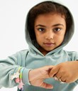 Thumbnail Velour hoodie | Green | Kids | Kappahl