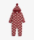 Thumbnail Knitted jumpsuit with hood | Red | Kids | Kappahl