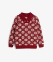 Thumbnail Jaquard knitted christmas sweater | Red | Kids | Kappahl
