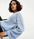 Thumbnail Ażurowy sweter - Niebieski - Woman - Kappahl
