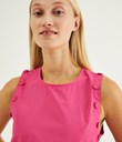 Thumbnail Blouse with removable puff sleeves | Pink | Woman | Kappahl