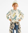 Thumbnail Patterned sweatshirt | White | Kids | Kappahl
