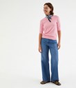 Thumbnail Stickad tröja med kort ärm | Rosa | Dam | Kappahl