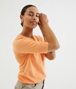 Thumbnail Knitted sweater short sleeve | Orange | Woman | Kappahl