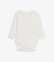 Thumbnail Ribbed body with lace collar | White | Kids | Kappahl