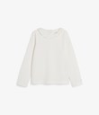 Thumbnail Ribbed top with lace collar | White | Kids | Kappahl