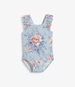 Thumbnail Swimsuit with frill | Blue | Kids | Kappahl