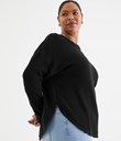 Thumbnail Ribbestrikket genser | Sort | Dame | Kappahl