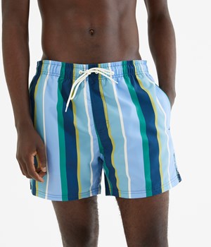 Striped swim shorts | Blue | Men | Kappahl