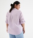 Thumbnail Linen shirt | Lilac | Woman | Kappahl