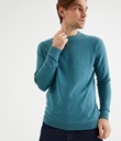 Thumbnail Fine knitted jumper | Turquoise | Men | Kappahl
