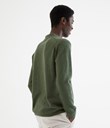 Thumbnail Knitted sweater with collar | Green | Men | Kappahl
