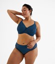 Thumbnail Unpadded wired bra in lace | Blue | Woman | Kappahl