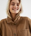 Thumbnail Twill jacket | Brown | Woman | Kappahl