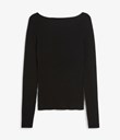 Thumbnail Ribbed knitted sweater | Black | Woman | Kappahl