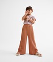 Thumbnail Pleated culotte pant | Coral | Kids | Kappahl