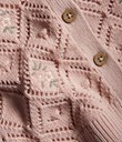 Thumbnail Knitted cardigan | Pink | Kids | Kappahl