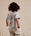 Thumbnail Blommig kortärmad skjorta | Grå | Barn | Kappahl