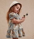 Thumbnail Flower dress baby | Grey | Kids | Kappahl