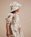 Thumbnail Blommig klänning med puffärm | Vit | Barn | Kappahl
