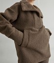 Thumbnail Pile jacket | Brown | Woman | Kappahl