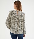 Thumbnail Patterned frill blouse | White | Woman | Kappahl