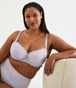 Thumbnail Padded wired bra in lace | Lilac | Woman | Kappahl