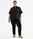 Thumbnail Linen shirt | Black | Woman | Kappahl