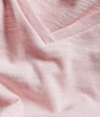 Thumbnail Koszulka basic z dekoltem w serek | Różowy | Ona | Kappahl