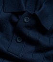 Thumbnail Koszulka polo z prążkowanej dzianiny | Niebieski | On | Kappahl