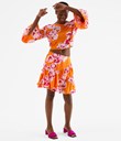 Thumbnail Patterned frill skirt | Orange | Woman | Kappahl